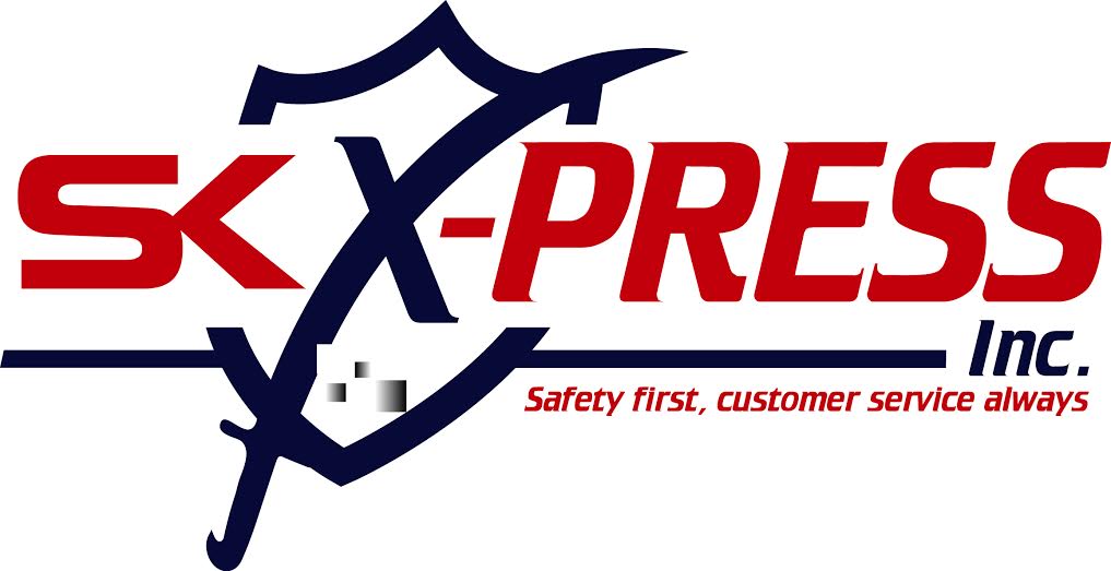 A logo of the company x-press